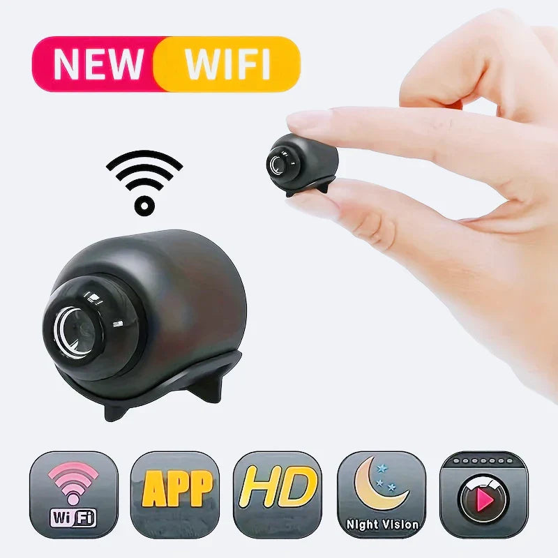Smart Home Security Camera Small CCTV Night Vision Motion Detection Alarm Monitor