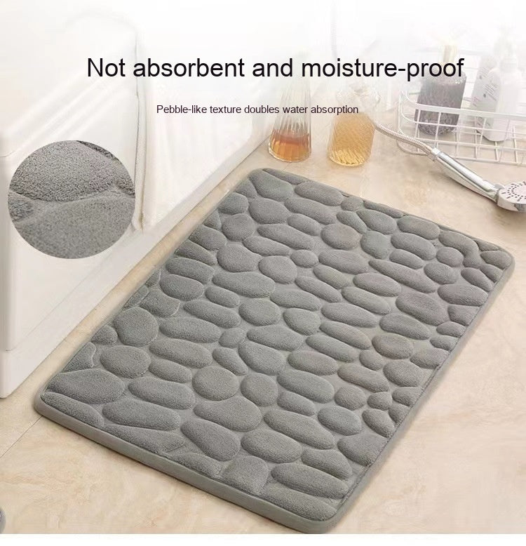 Simple Pebble Memory Sponge U-shaped Floor Mat